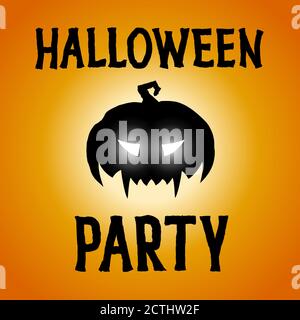 Illustrazione del partito di Halloween, sfondo felice del vettore del manifesto di festa di Halloween Illustrazione Vettoriale