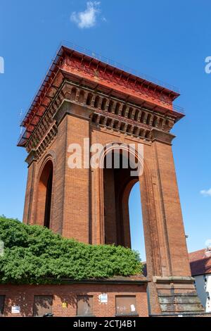 La Jumbo Water Tower a Balkerne Gate, Colchester, Essex, Regno Unito. Foto Stock