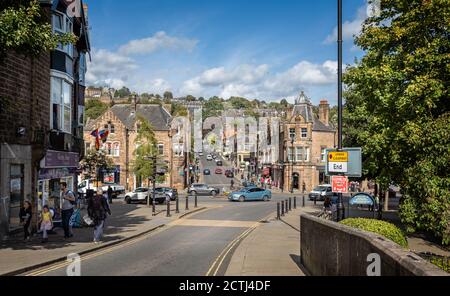 Matlock centro città nel Peak District - Matlock, Derbyshire, Regno Unito il 12 settembre 2020 Foto Stock
