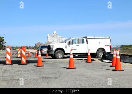 Attività a far Rockaway, Queens, New York, USA Foto Stock
