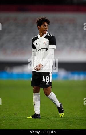 Craven Cottage, Londra, Regno Unito. 23 Settembre 2020. English Football League Cup, Carabao Cup Football, Fulham vs Sheffield Mercoledì; Fabio Carvalho di Fulham Credit: Action Plus Sports/Alamy Live News Foto Stock