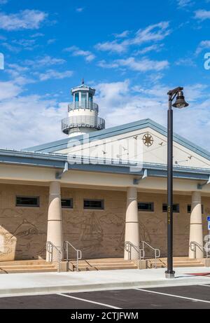 Acquaforte marina a tema presso l'Alabama Welcome Center lungo la i-10 Al confine con il Mississippi Foto Stock