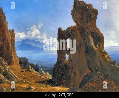 Fearnley Thomas - Arco Naturale Capri - Scuola di Norvegia - 19 ° secolo Foto Stock