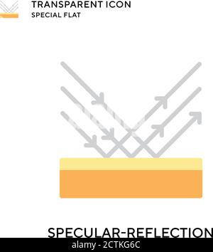 Icona vettore a riflessione speculare. Illustrazione piatta. Vettore EPS 10. Illustrazione Vettoriale