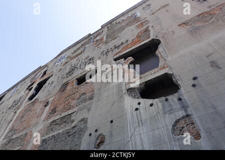 La vista esterna di Sihang Warehouse, dove la difesa di Sihang Warehouse ha avuto luogo dal 26 ottobre al 1 novembre 1937, e ha segnato l'inizio Foto Stock