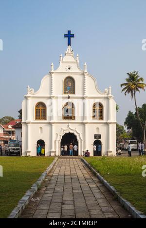 India, Kerala, Cochin - Kochi, Chiesa di nostra Signora della speranza sull'isola di Vipin Foto Stock