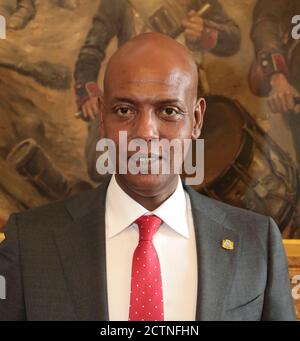 ABSHIR ADEN FERRO CANDIDATO ALLE ELEZIONI PRESIDENZIALI SOMALE Foto Stock