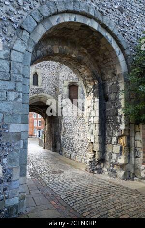 Barbican Gate, Lewes, East Sussex, Inghilterra Foto Stock