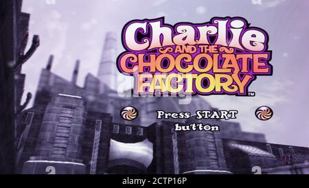 Charlie e la fabbrica del cioccolato - Sony PlayStation 2 PS2 - solo per uso editoriale Foto Stock