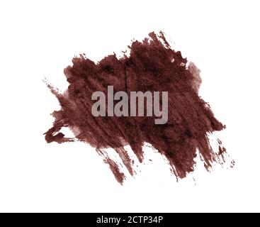 Acquerello grunge sfondo nuvola isolato su bianco Foto Stock