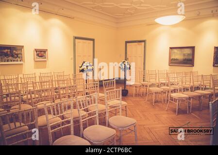 Bell'arredamento per matrimoni Foto Stock