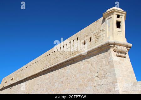 forte di saint-elmo a la valletta (malta) Foto Stock