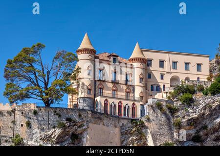 Castello di Mezzacao, Maiori, Costiera Amalfitana, Campania, Italia Foto Stock