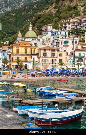 Cetara, Costiera Amalfitana, Campania, Italia Foto Stock