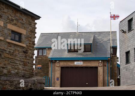 Porthcawl Lifeboat RLNI Station. Porthcawl Bridgend Wales UK Foto Stock