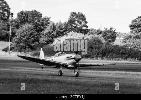 Il Supermarine Seafire era una versione navale del Supermarine Spitfire adattato per il funzionamento da portaerei. Foto Stock