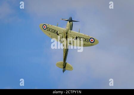 Il Supermarine Seafire era una versione navale del Supermarine Spitfire adattato per il funzionamento da portaerei. Foto Stock