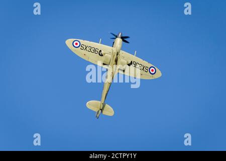 Il Supermarine Seafire era una versione navale del Supermarine Spitfire adattato per il funzionamento da portaerei. Foto Stock