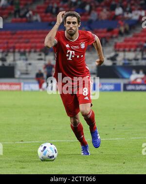 Budapest, Ungarn. 21 Settembre 2020. Firo: 24.09.2020 Calcio, UEFA Super Cup 2020 FC Bayern Monaco di Baviera Muenchen - Sevilla FC 2: 1 NV FCB Javi Martínez, Martinez, azione individuale, | utilizzo nel mondo Credit: dpa/Alamy Live News Foto Stock