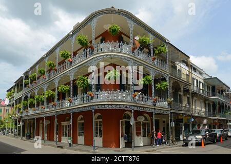 LaBranche House su 700 di Royal Street nel Quartiere Francese di New Orleans, in Louisiana, Stati Uniti d'America. Questo edificio, costruito nel 1835, è uno dei più famoso edificio Foto Stock