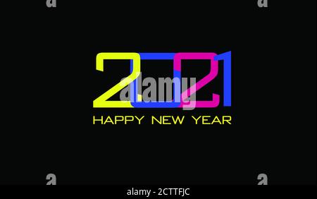 Felice anno nuovo 2021 foto di sfondo Foto Stock