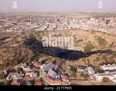 Aereo del buco grande di Kimberley, Sudafrica Foto Stock