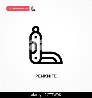 Icona del vettore dei coltelli. . Illustrazione vettoriale semplice e moderna per siti Web o applicazioni mobili Illustrazione Vettoriale