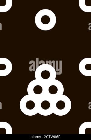 Icona del vettore di biliardo del gioco interattivo Illustrazione Vettoriale