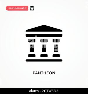 Icona del vettore Pantheon. . Illustrazione vettoriale semplice e moderna per siti Web o applicazioni mobili Illustrazione Vettoriale