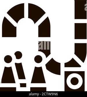 Icona vettoriale interattiva del gioco da tavolo per bambini Illustrazione Vettoriale