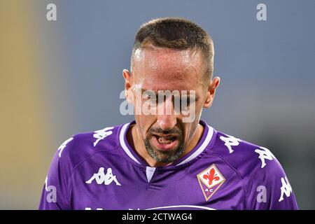 Franck Ribery durante Fiorentina vs Reggiana, Soccer Test Match, Firenze, Italia, 12 set 2020 Foto Stock