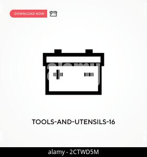 Tools-and-tools-16 icona vettoriale. . Illustrazione vettoriale semplice e moderna per siti Web o applicazioni mobili Illustrazione Vettoriale