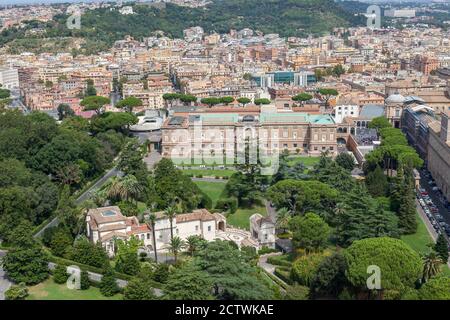 ROMA, ITALIA - 2014 AGOSTO 19. Galleria dei dipinti dei Musei Vaticani e Casina Pio IV Foto Stock