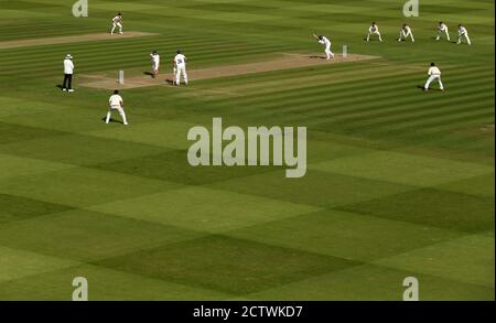 Tom Westley di Essex in azione durante il terzo giorno della finale del Bob Willis Trophy a Lord's, Londra. Foto Stock