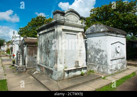 Cimitero storico di Lafayette nel Garden District, New Orleans, Louisiana, USA. Foto Stock