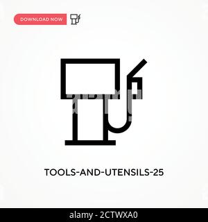 Tools-and-tools-25 icona vettoriale. . Illustrazione vettoriale semplice e moderna per siti Web o applicazioni mobili Illustrazione Vettoriale
