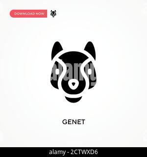 Icona vettore Genet. . Illustrazione vettoriale semplice e moderna per siti Web o applicazioni mobili Illustrazione Vettoriale