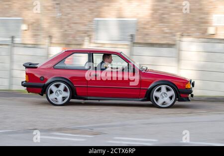 Mk3 Ford Escort auto retrò hatchback modificato Foto Stock