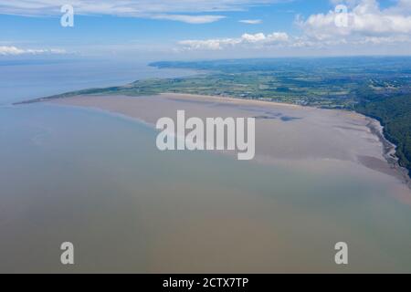 Weston Super Mare dal drone Foto Stock