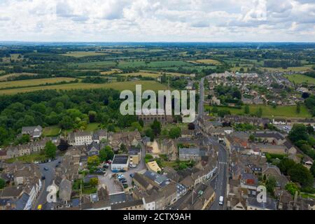 Cotswold dalla vista degli uccelli Foto Stock