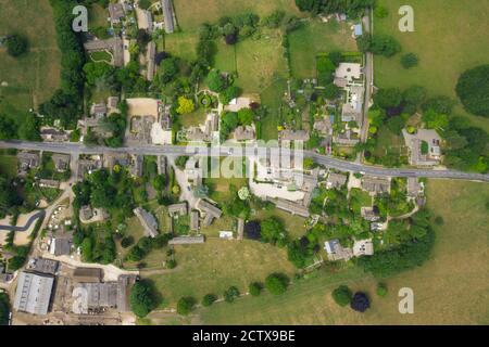 Cotswold dalla vista degli uccelli Foto Stock