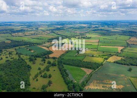 Cotswold dalla vista degli uccelli Foto Stock