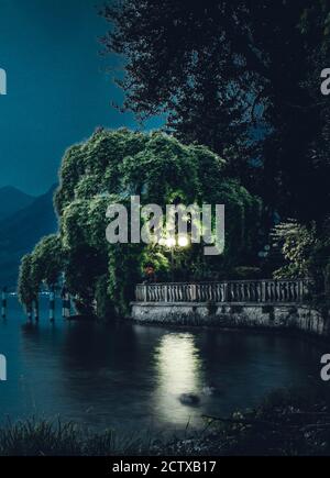 vista fantastica sul lago d'iseo Foto Stock