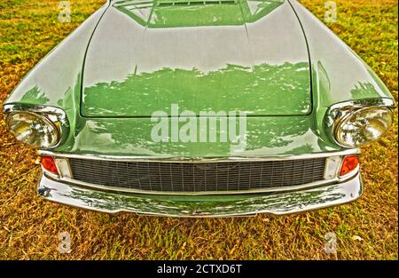 Vecchia auto classica in Inghilterra Ford Anglia Foto Stock