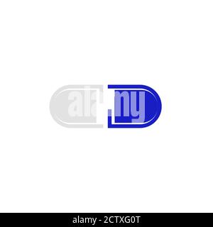 Medico più stetoscopio capsula illustrazione vettoriale logo disegno sanitario e simboli medici. Illustrazione Vettoriale