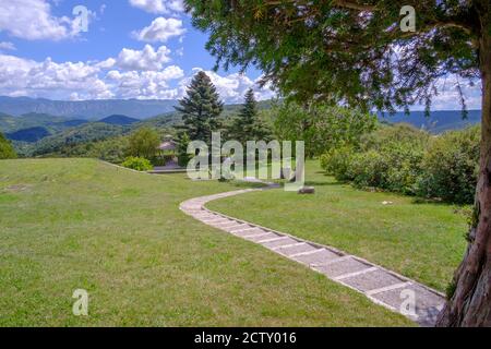 Stanjel, Slovenia, giardino della Ferrari Foto Stock