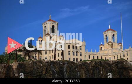 Havanna, Cuba. 24 Settembre 2020. Vista dell'Hotel Nacional de Cuba, inaugurato nel 1930. Credit: Guillermo Nova/dpa/Alamy Live News Foto Stock