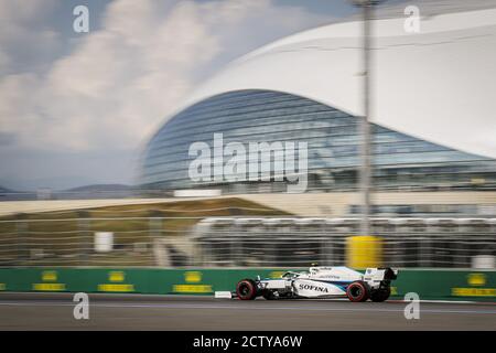 06 LATIFI Nicholas (CAN), Williams Racing F1 FW43, azione in occasione del Gran Premio di Formula 1 VTB Russo 2020, dal 25 al 27 settembre 2020 sulla Sochi Foto Stock