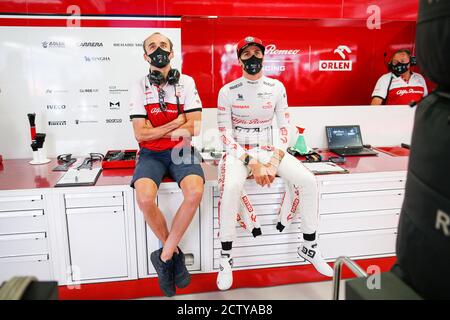 KUBICA Robert (pol), riserva driver di Alfa Romeo Racing ORLEN, GIOVINAZZI Antonio (ita), Alfa Romeo Racing ORLEN C39, ritratto durante la Formula 1 V. Foto Stock