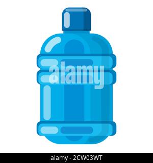 immagine dell'icona del contenitore grande dell'acqua sul bianco sfondo Illustrazione Vettoriale